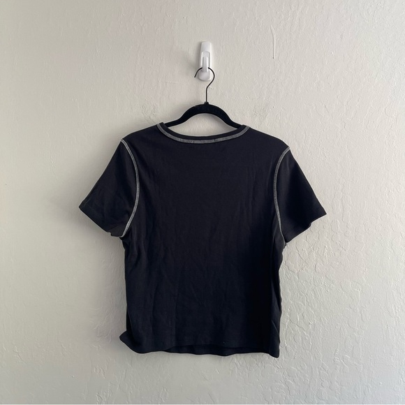 Forever 21 Plus Size Black Yin Yang Good Luck Rhinestone Graphic Tee Womens 1X - Picture 2 of 5